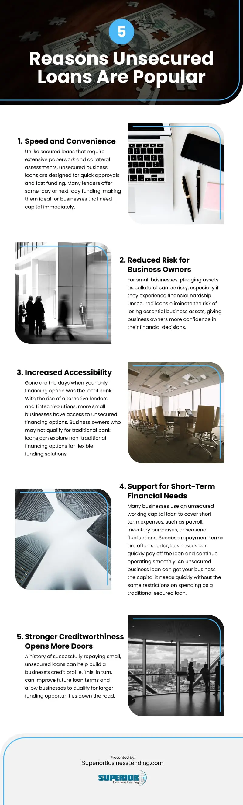 5 Reasons Unsecured Loans Are Popular Infographic